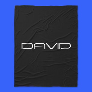 Manta Polar Tu nombre Texto de Personalizable con estilo Gua