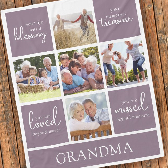 Manta Polar Tu vida fue un recuerdo de una bendición fotográfi (Subido por el creador)