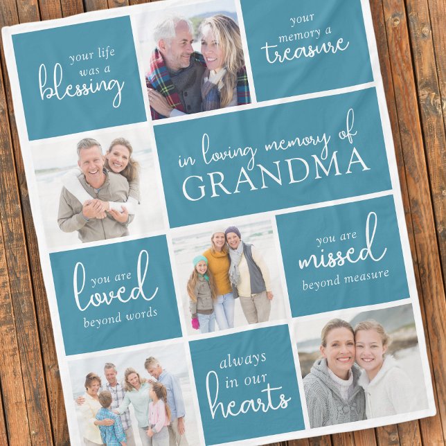 Manta Polar Tu vida fue una bendición Collage de fotos (Subido por el creador)