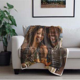 Manta Polar Tú y yo   Foto de pareja personalizada