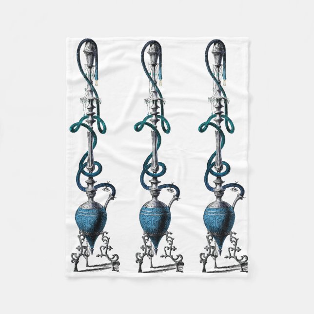 Manta Polar Tubo turco de fumar narguile shisha (Anverso)