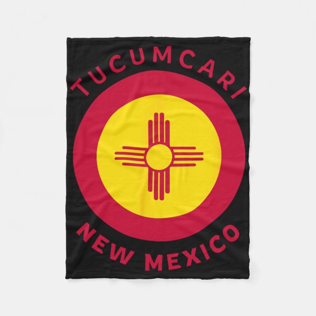 Manta Polar Tucari New Mexico Nm Flag Zia Souvenir  (Anverso)