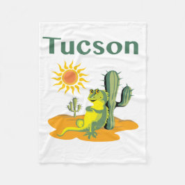 Manta Polar Tucson Arizona Lizard bajo Saguaro