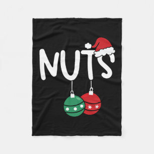 Manta Polar Tuercas de pecho coincidiendo con castañas Navidad