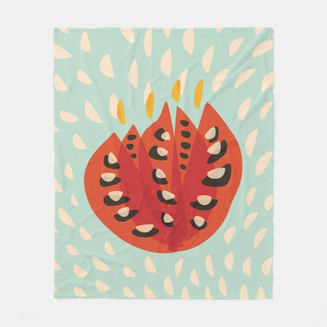 Manta Polar Tulipán abstracto hermoso decorativo (Anverso)