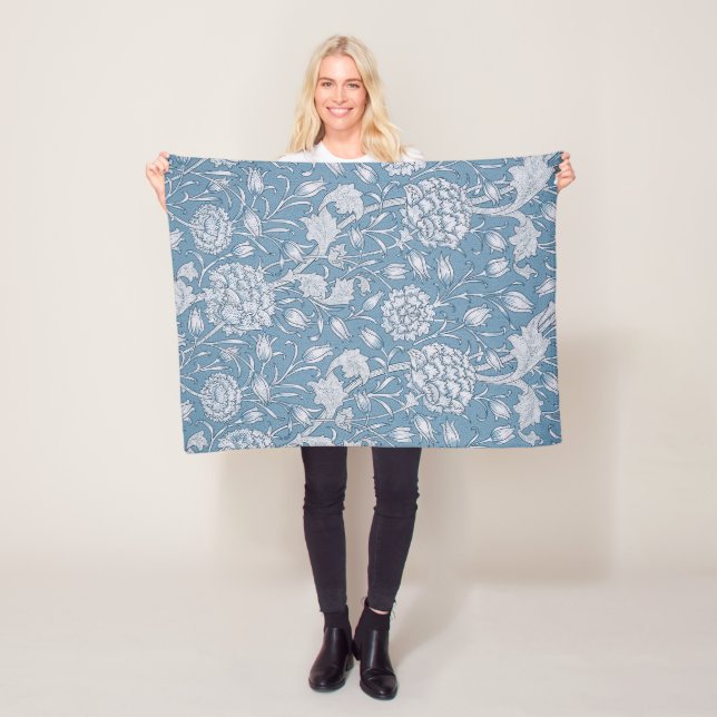 Manta Polar Tulipán salvaje de William Morris (In situ)