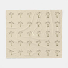 Manta Polar Tulipanes personalizados