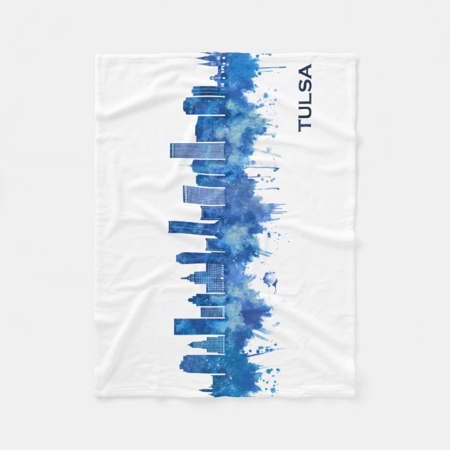 Manta Polar Tulsa Oklahoma Skyline Blue (Anverso)