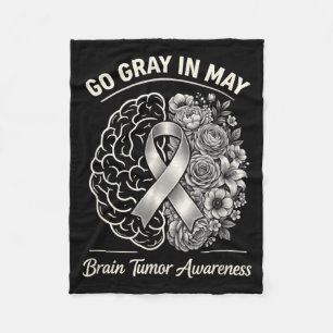 Manta Polar Tumor cerebral conciencia usa gris en mayo fuerte