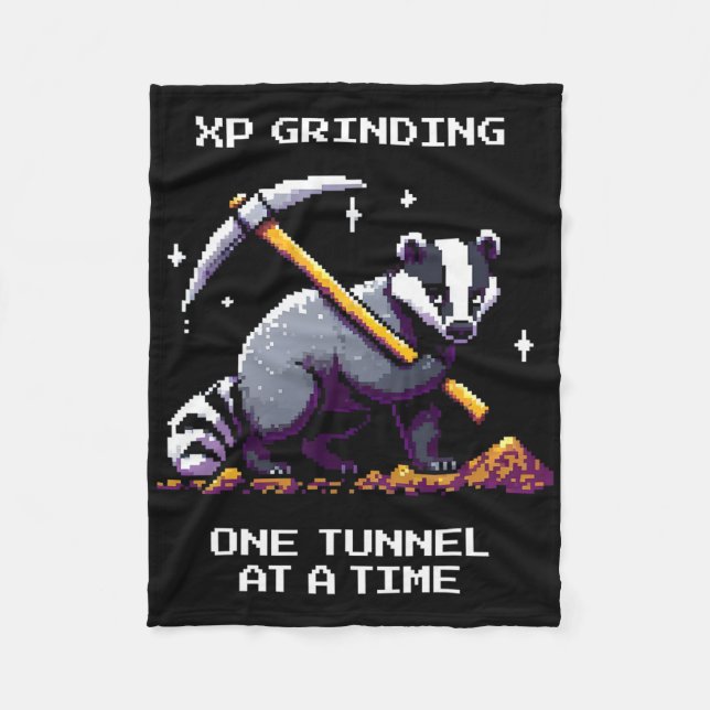 Manta Polar Túnel Dger Estilo Pixel Gamer  (Anverso)