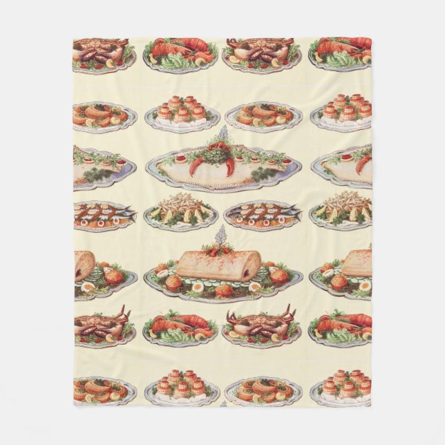 Manta Polar Turbot de ostras de pescado, Whitebait, Mackerel,  (Anverso)