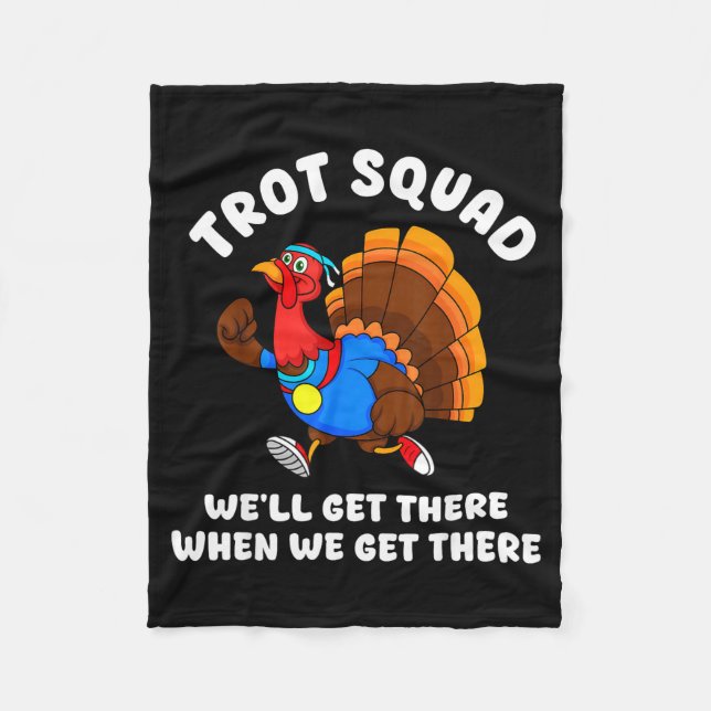 Manta Polar Turkey Run Trot Squad Thanksgiving Running Team Ma (Anverso)