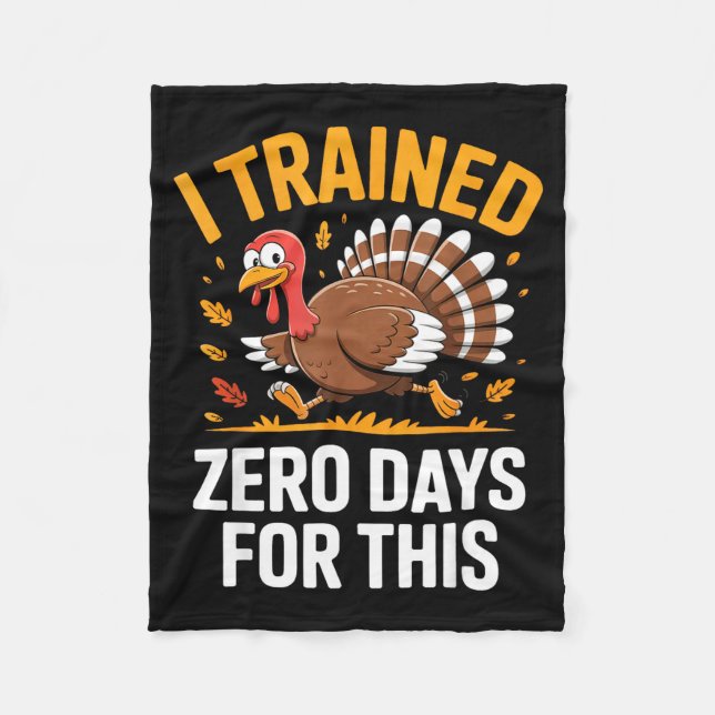 Manta Polar Turkey Trot Thanksgiving Running I Trained Zero Da (Anverso)