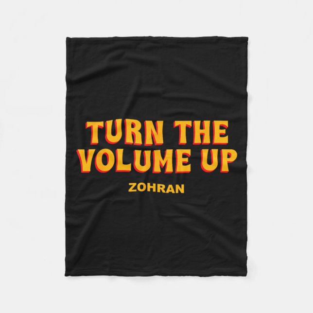 Manta Polar Turn The Volume Up Zohran Quote Saying  (Anverso)