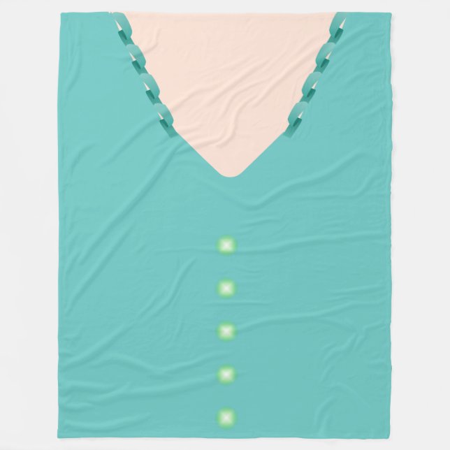 Manta Polar Turquesa 🎀 Ball Gown Blouse (Anverso)