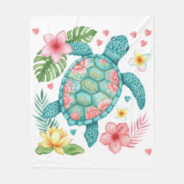 Manta Polar Turquesa marina, playa de arena dorada