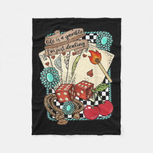 Manta Polar Turquesa Retro Oeste Oeste Salvaje Vaquero Vaquera