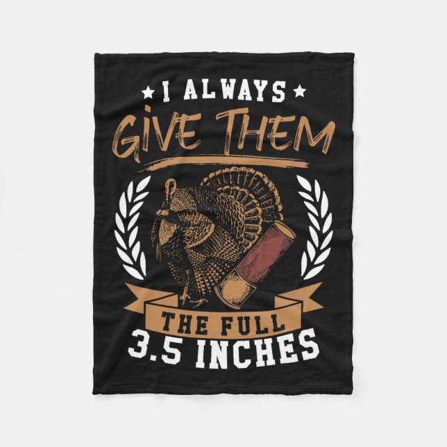 Manta Polar Turquía Cazando Primavera Siempre Les Doy Todo El  (Anverso)