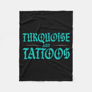 Manta Polar Turquoise And Tattoos