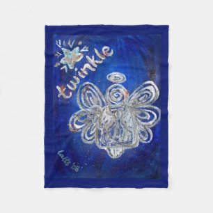 Manta Polar Twinkle Guardian Angel Personalizado Fleece Blanke