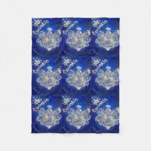 Manta Polar Twinkle Guardian Angel Personalizado Fleece Blanke