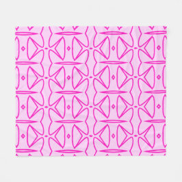 Manta Polar Two Toned Pink Pattern Fleece Blanket