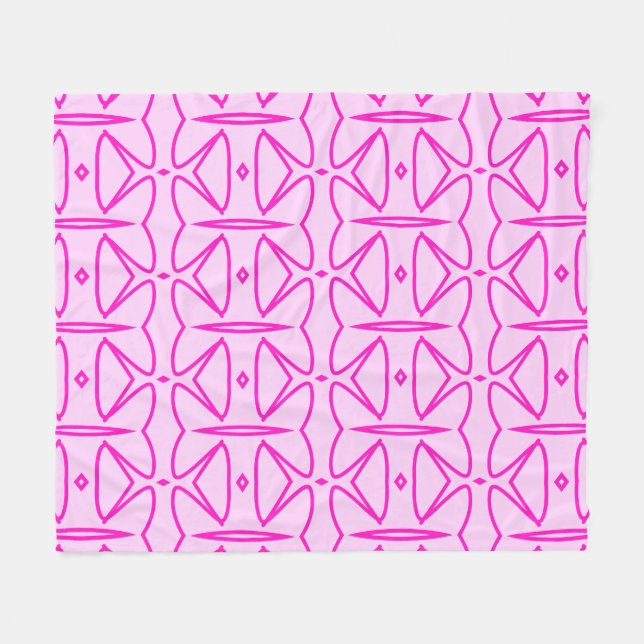 Manta Polar Two Toned Pink Pattern Fleece Blanket (Frente (Horizontal))