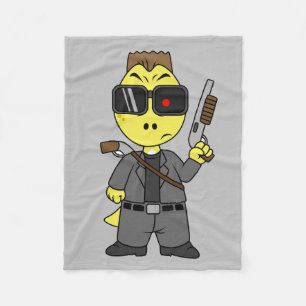 Manta Polar Tyrannosaurus Rex Vestido Como Terminador.