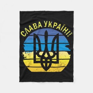 Manta Polar Ucrania Slava Ukraini Camiseta Zelensky Gloria a U