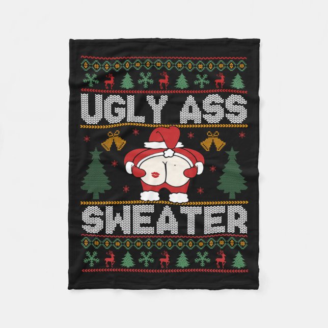 Manta Polar Ugly Sweater Christmas Long Sleeve  (Anverso)