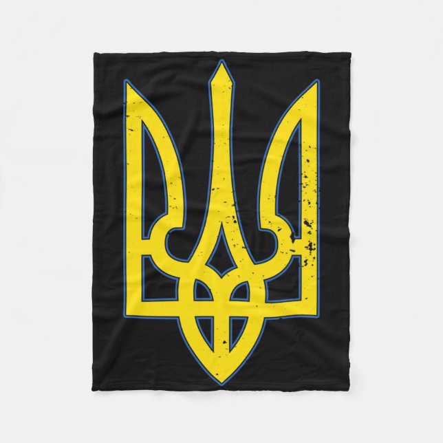 Manta Polar Ukraine Coat Of Arms Shirt Support Ukraine  (Anverso)