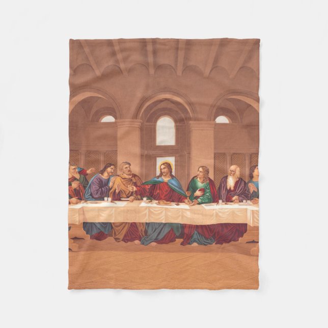 Manta Polar Última Cena de Jesucristo (Anverso)