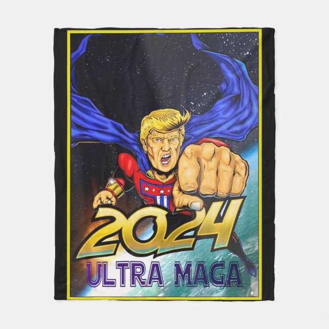 Manta Polar Ultra MAGA Fun Pro Trump Maga Super Ultra Maga  (Anverso)