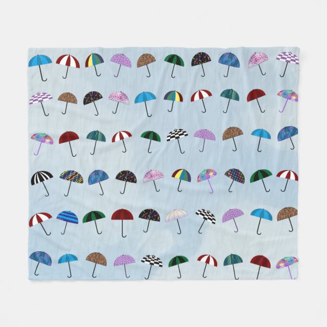 Manta Polar Umbrellas Fleece Blanket (Frente (Horizontal))