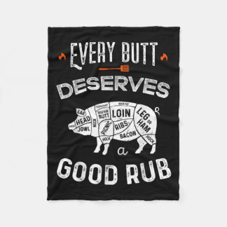 Manta Polar Un Chef De Bbq Divertido, Cada Butt, Merece Una Bu