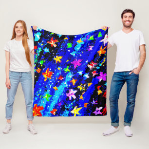 Manta Polar Un Cielo Starry De Colores Brillantes. ¡Hazte con