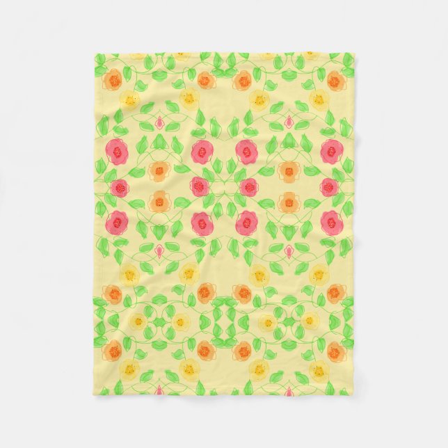 Manta Polar Un Diseñador Con Amarillos De Mantequilla (Anverso)