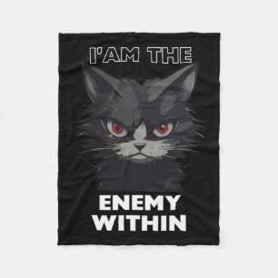 Manta Polar Un gato gracioso que Trump bebe vota graciosamente