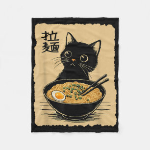 Manta Polar Un gato gracioso Ramen Tee Cute Kawaii Anime Noo j