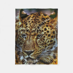 Manta Polar Un gran leopardo de gato