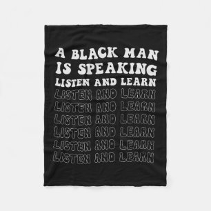 Manta Polar Un hombre negro habla, escucha y aprende su negro