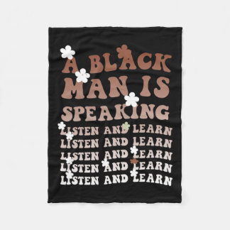 Manta Polar Un hombre negro habla, escucha y aprende su negro
