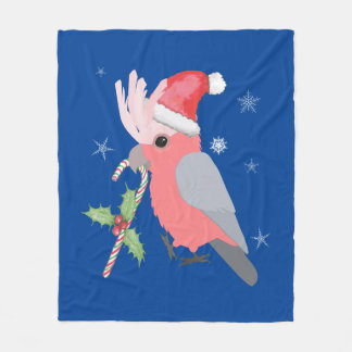 Manta Polar Un lindo galah cockatoo de Navidades