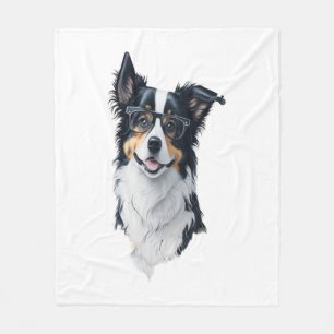 Manta Polar Un lindo perro en la frontera