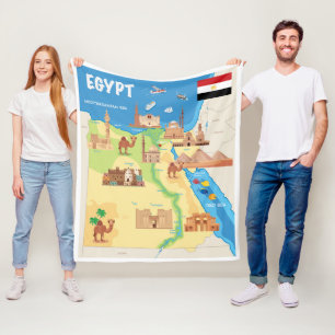 Manta Polar Un mapa del dibujo animado de Egipto