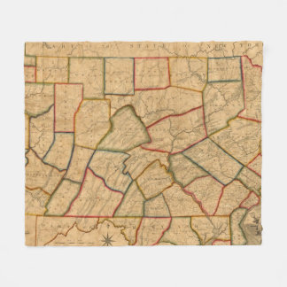 Manta Polar Un mapa del estado de Pennsylvania