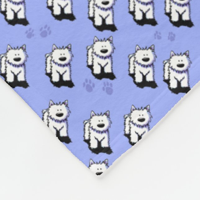 Manta Polar Un meneo de Westies KiniArt  (Esquina)