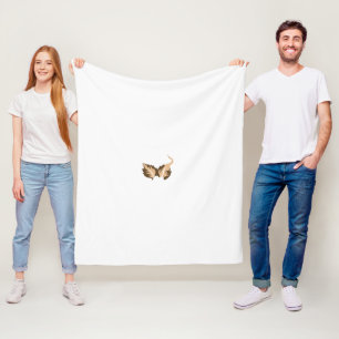 Manta Polar un pájaro marrón y blanco con alas grandes