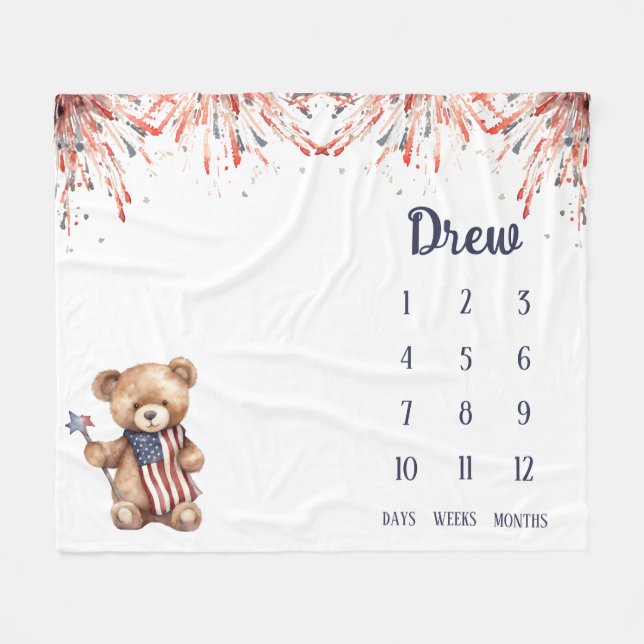 Manta Polar Un pequeño pirata de peluche para bebés (Frente (Horizontal))