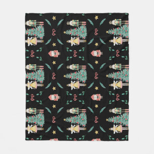 Manta Polar Un petardo Navidad en un fondo negro